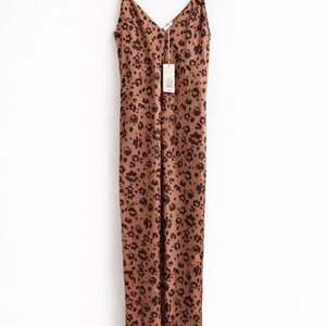 Target Brown Leopard Print Maxi Dress